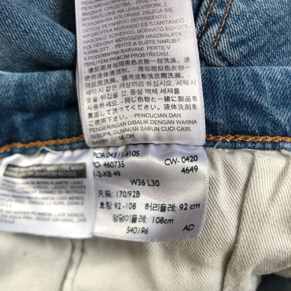 LEVI’S 511 Slim Fit Jeans 36x30 - Picture 6 of 14